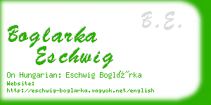 boglarka eschwig business card